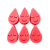 Forma de Silicone - Mini Gota Chuva Amor 6 cav - Imagem 3