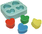 Forma de Silicone - Corações P Mod2 4 cav - Imagem 1