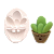 Forma de Silicone - Mini Vaso com Cacto Cute 1 cav - Imagem 1