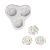 Forma de Silicone - Rosas 3 cav - Imagem 1