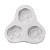 Forma de Silicone - Rosas 3 cav - Imagem 3