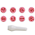 Kit Carimbos Ratinhos Rosa Bebê - 9 Pc - Imagem 2