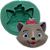 Forma de Silicone - Rosto Gatinha Marie - Imagem 1