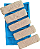 Forma Silicone Mod 65 - Tijolinho Rustico 19x6 - 5 cav - Imagem 1