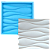 Forma Silicone Mod 04 - Dunas 28x28 - Imagem 1