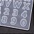 Forma de Silicone - Mini Alfabeto Numeros 36 cav Invertido - Imagem 4