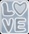 Forma de Silicone - Love P - Imagem 2