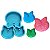 Forma de Silicone - Pingente Gato 3 cav - Imagem 1
