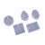 Forma de Silicone - Pingente Formas 5 cav - Imagem 6