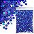 Glitter Flocado Holográfico 10 - Azul Royal 50g - Imagem 1