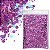 Glitter Flocado Holográfico 16 - Rosa 50g - Imagem 1