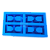 Forma Silicone Bloco Construção Pequeno 2 Furos 4 cav - Imagem 3