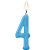 Vela Parabens Azul Numero 4 - Imagem 2