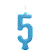 Vela Parabens Azul Numero 5 - Imagem 1