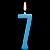 Vela Parabens Azul Numero 7 - Imagem 3