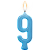 Vela Parabens Azul Numero 9 - Imagem 2