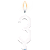 Vela Parabens Branco Numero 3 - Imagem 2