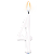 Vela Parabens Branco Numero 4 - Imagem 2