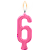 Vela Parabens Pink Numero 6 - Imagem 2