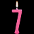 Vela Parabens Pink Numero 7 - Imagem 3