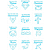 Kit Mini Stencil Signos - 4 Pc - Imagem 6