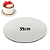 Kit c/6 Cake Board Sem Gravação MDF Branco 35cm - Imagem 7