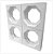 Forma ABS Cobogó Desmontável 30x30 cm - 507 - Árabe (Octógono) - Imagem 5