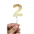 Topo de Bolo Acrílico Numero 2 - Imagem 1