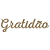 Placa MDF 3mm Marrom Gratidão 60x16cm - Imagem 1