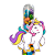 10 Tubetes com Tag - Unicornio - Imagem 3
