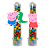 10 Tubetes com Tag - Porquinhos Pig - Imagem 1