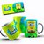 1 Caneca Porcelana 325ml Branca - Bob - Esponja Bob - Imagem 1