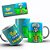 1 Caneca Porcelana 325ml Branca - Bob -  Lula Molusco - Imagem 1