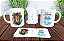 1 Caneca Porcelana 325ml Branca - Leão Salmo 23 - Imagem 1