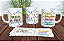 1 Caneca Porcelana 325ml Branca - Caneca da Professor(a) Nome - Imagem 1