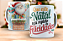 1 Caneca Porcelana 325ml Branca - Natal - Repleto de Felicidades - Imagem 1
