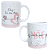 1 Caneca Porcelana 325ml Branca - Mãe Eu Te Amo Rosa - Imagem 2