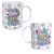 1 Caneca Porcelana 325ml Branca - Mãe Mamis Mainha - Imagem 2