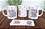 1 Caneca Porcelana 325ml Branca - Mãe Mamis Mainha - Imagem 1