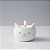 Vaso Decorativo 3D Gato Branco - Imagem 10