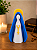 Nossa Senhora Aparecida 3D Branca 13cm - Imagem 1
