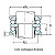 ROLAMENTO NSK AXIAL DE ESFERAS DE ESCORA DUPLA COM ASSENTO SIMPLES 52202 - Imagem 4