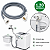 Mangueira de Entrada de Água Máquina de Lavar 1,20m Universal 1/2" Anti-Rompimento | Brastemp, Electrolux, Consul, LG - Imagem 3