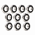 1607 2RS Kit com 10 Unidades de Rolamento Rígido de Esferas 7/16x29/32x5/16 - Imagem 1