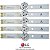 Kit Barra de LED TV LG 49LB6200 49LB5500 49LB5200 AGF78402201 - Imagem 4