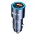 Carregador Veicular Duas Portas (USB18W + C 20W) Metalizado + Cabo de Dados C Para C 1 Metro - Cinza - GAR241 - Imagem 2