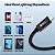 Cabo Para Dados USB Para Lightning - 1 Metro - 2.4A - Alumínio Trançado - Preto - CAB250 - Imagem 9