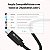 Cabo Para Dados USB Para C - 1 Metro - 2.4A - Alumínio Trançado - Preto - CAB249 - Imagem 10