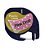 Fita Compatível Dymo Letratag Rosa Bolinha Branca Letra Preta 12mm - Imagem 1