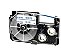 Fita Compatível Casio XR-6WEB Branca Letra Azul 6mm - Imagem 1